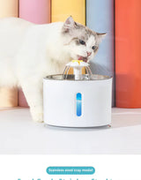 Fida Pets 2.4L Stainless Steel Cat Water Fountain